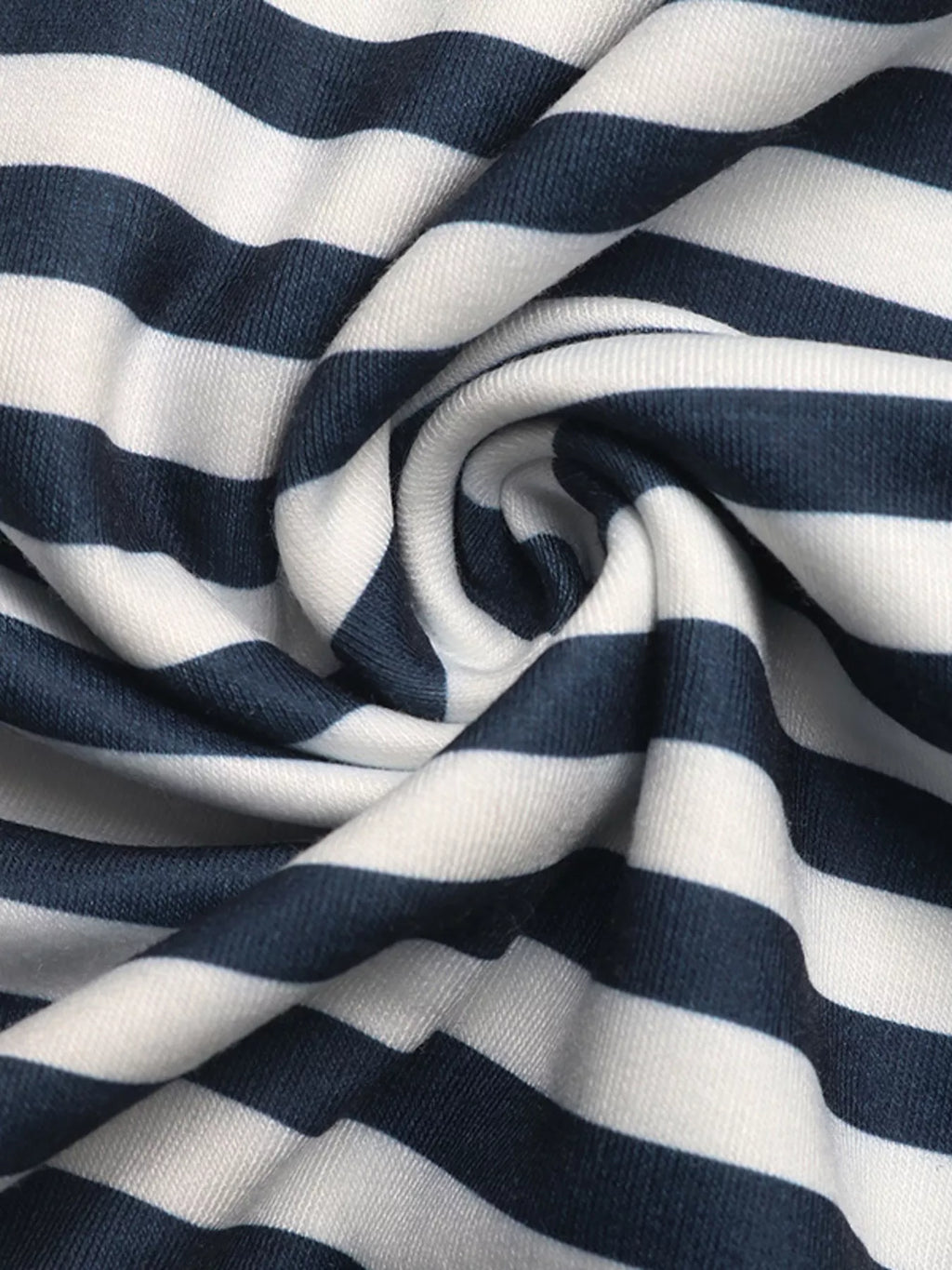 Striped Off-Shoulder Ribbon Accent Sweatshirt