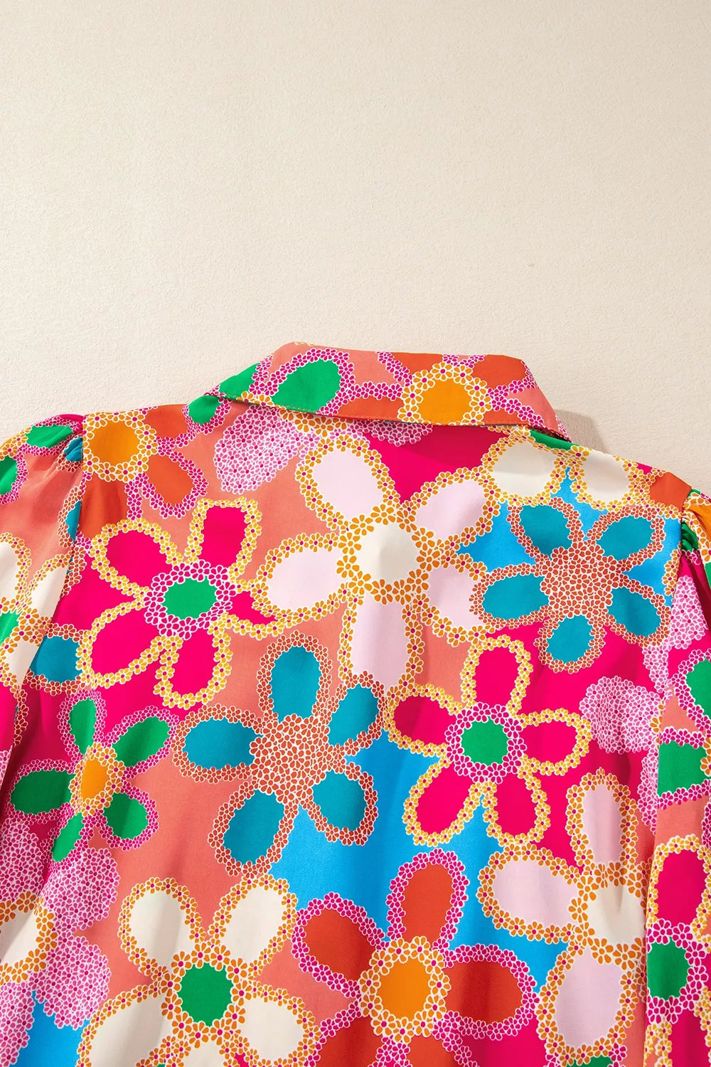 Vibrant Floral Print Long Sleeve Shirt