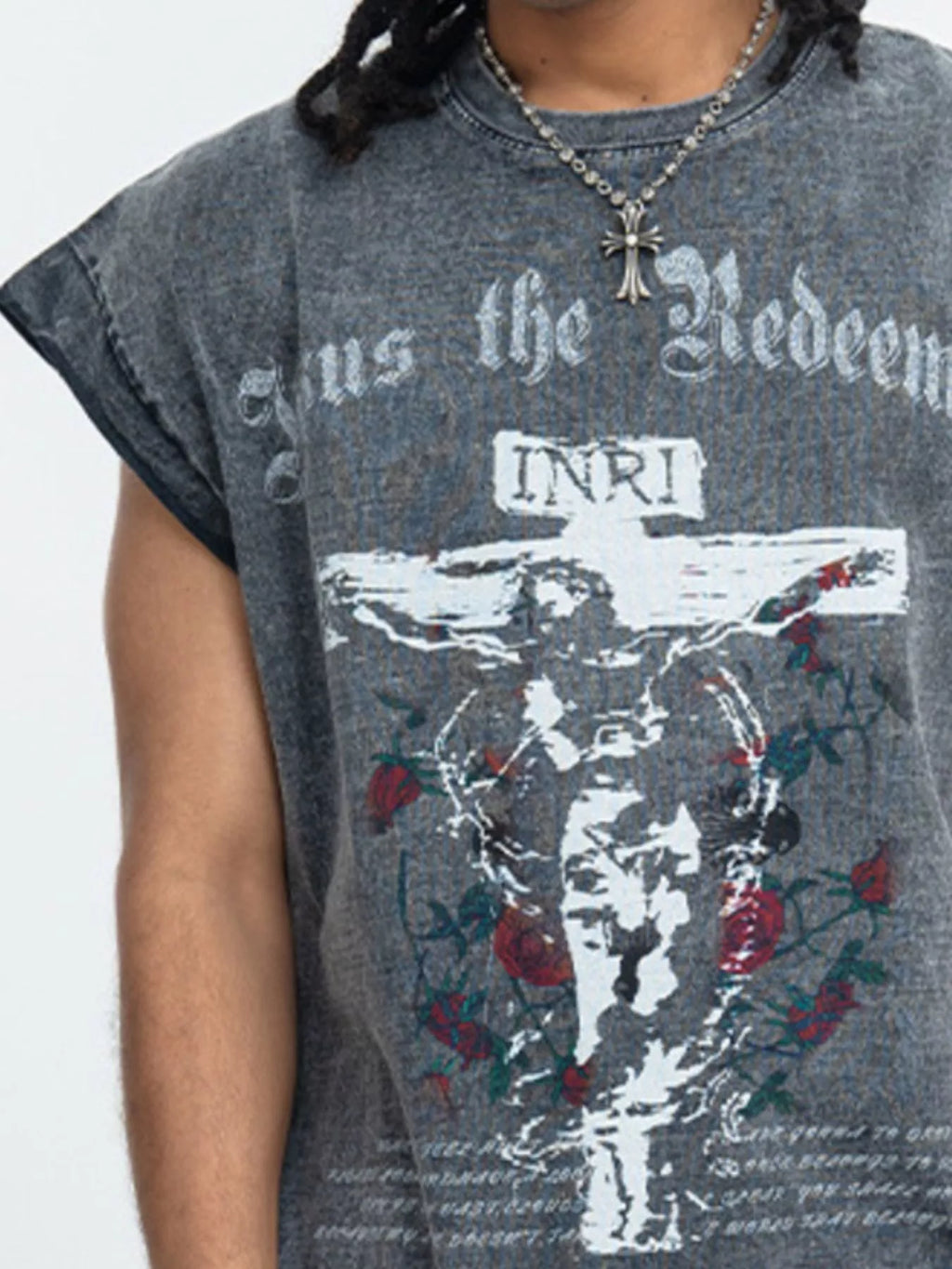 Men's Graphic Round Neck Tank Top