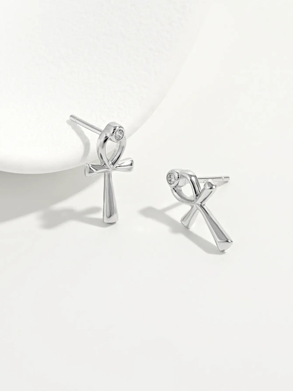 925 Sterling Silver Inland Zircon Earrings