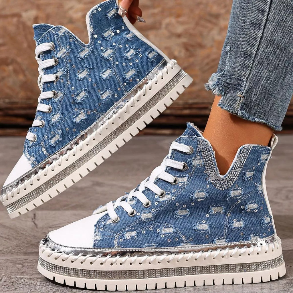 Lace Up Platform Sneakers