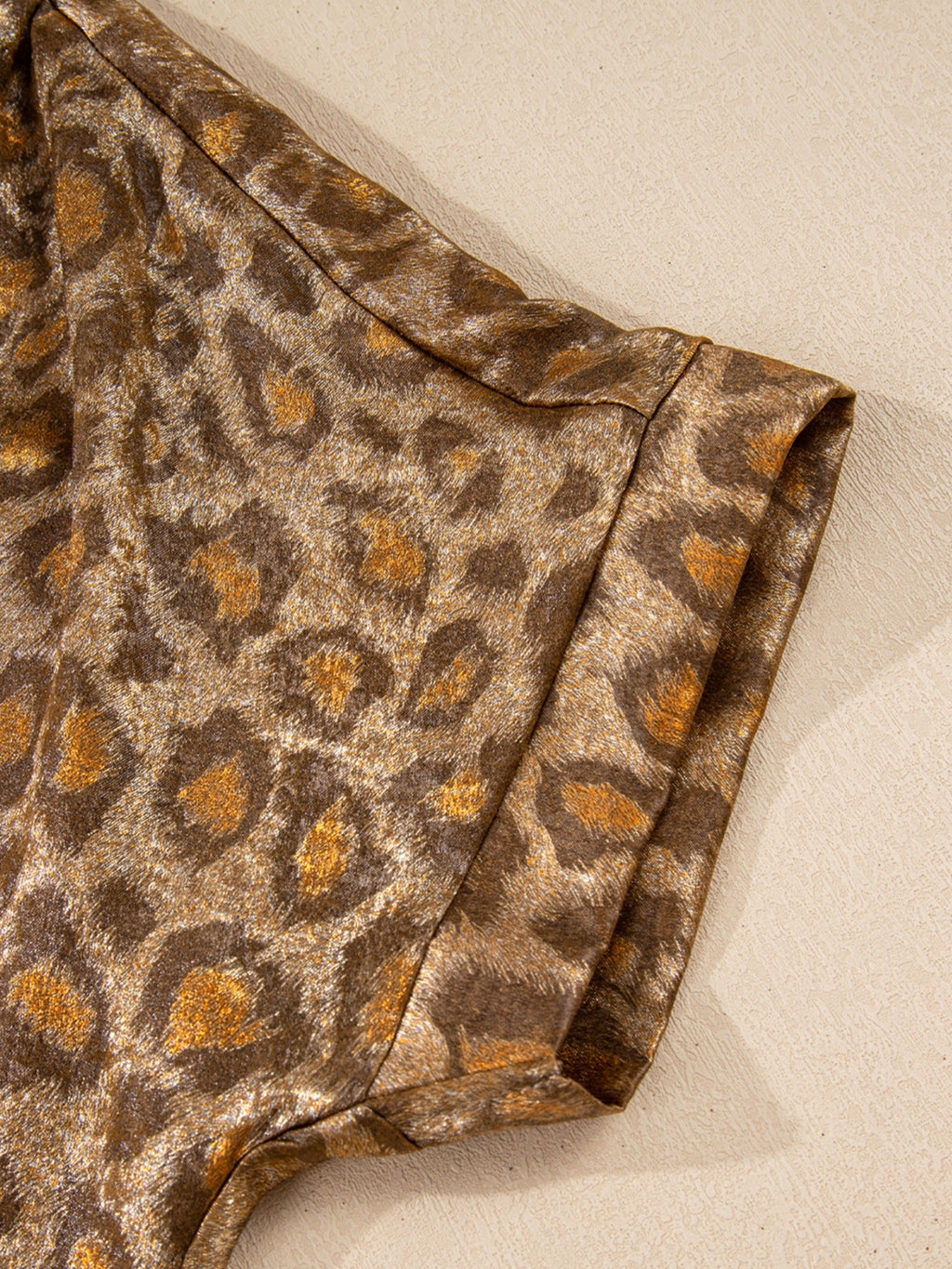 Leopard Print Button-Down Shirt