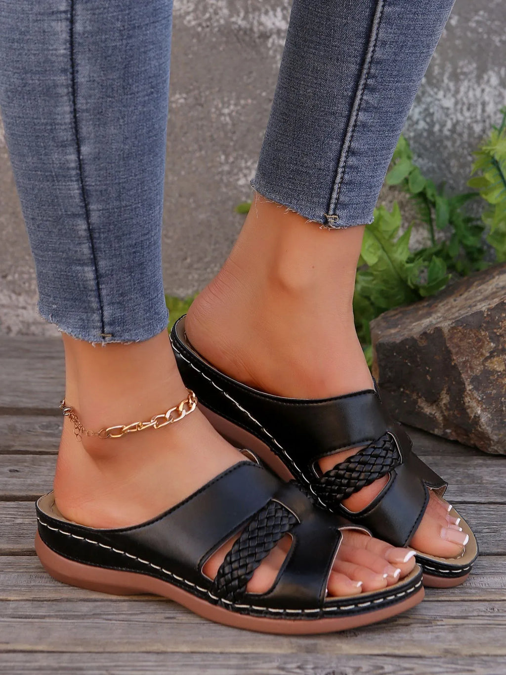 Open Toe Wedge Sandals