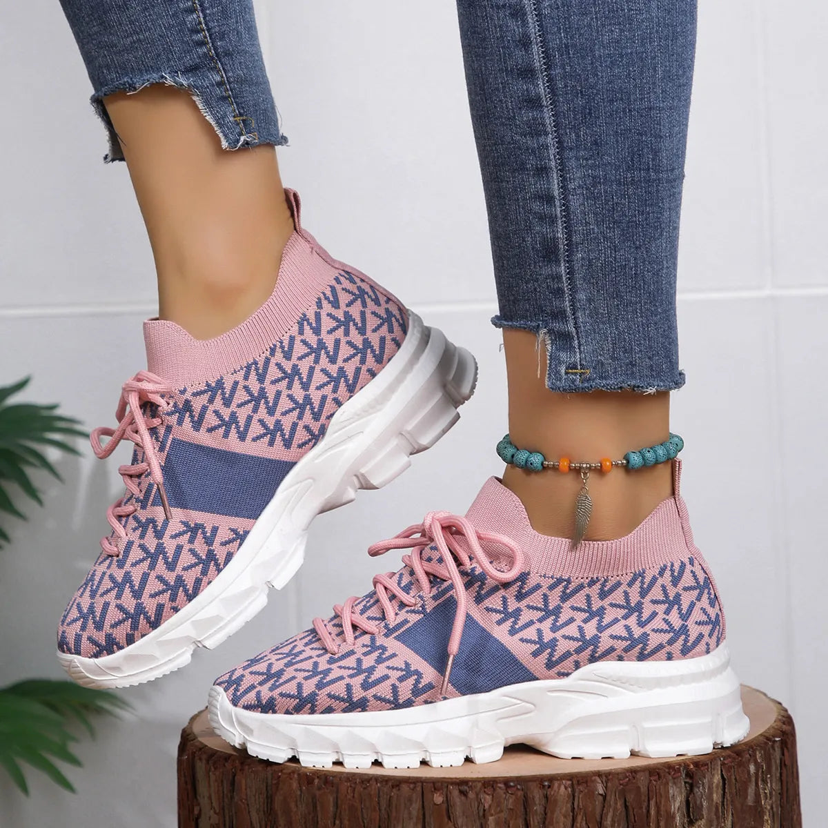 Lace Up Platform Sneakers