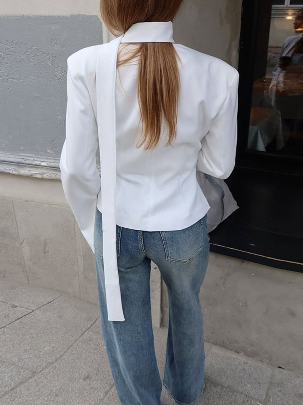 Button Up Long Sleeve Blazer