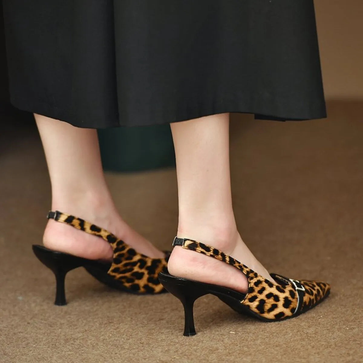 Pointed Toe Slingback Pumps