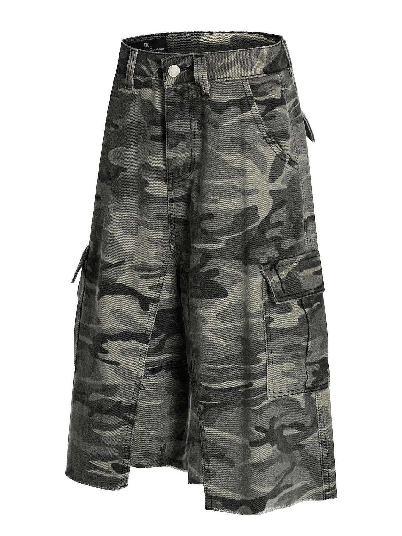 Men's Camouflage Cargo Capri Jeans