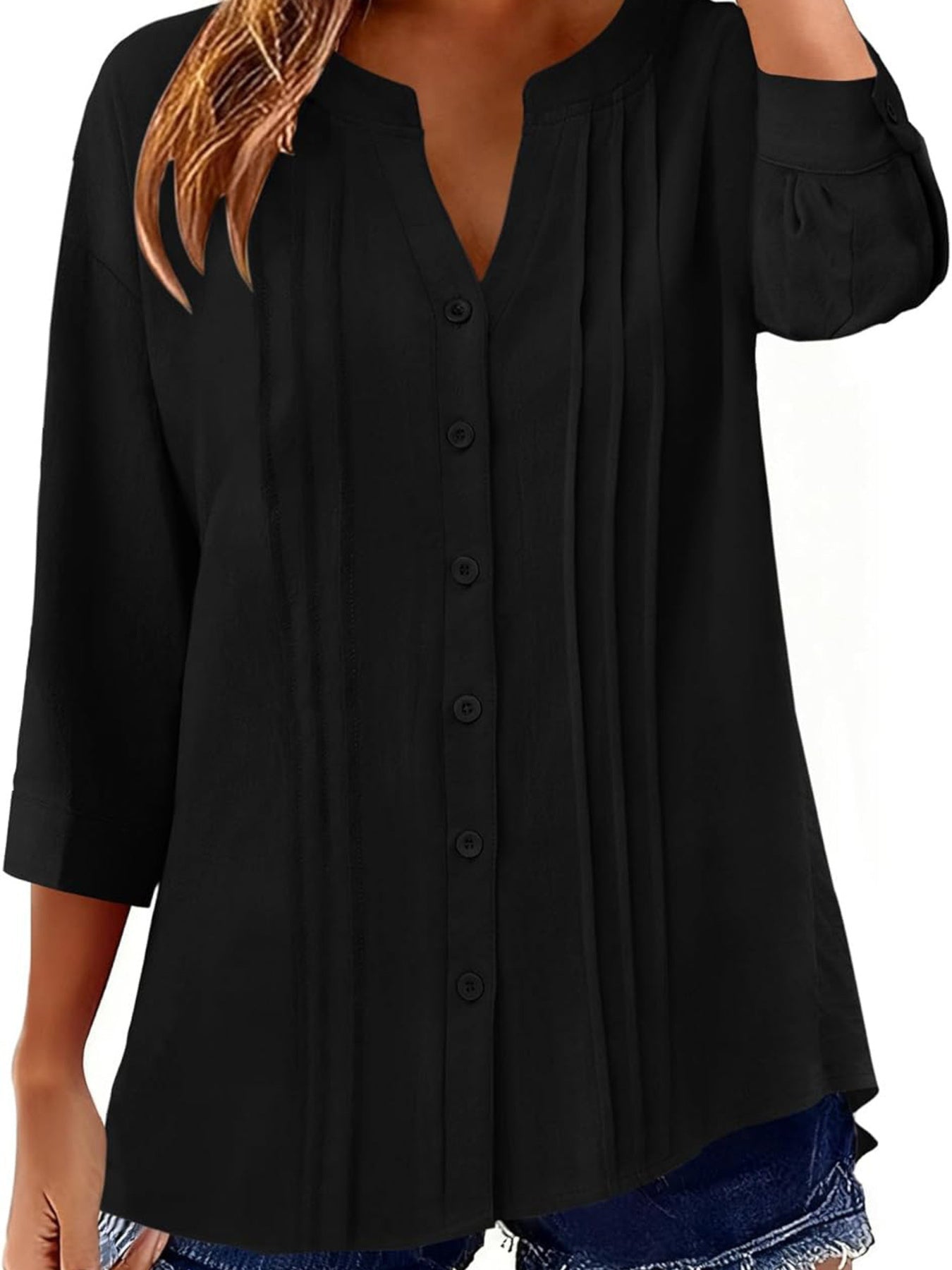 Button-Down Notched Shirt