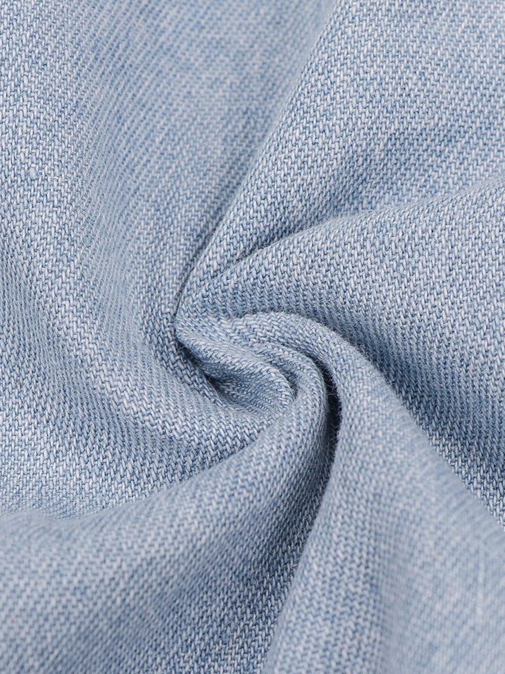 Zip Front Short Sleeve Denim Dress