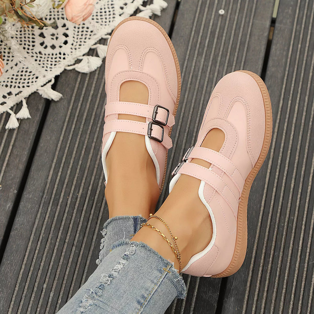Buckle Strap Casual Sneakers