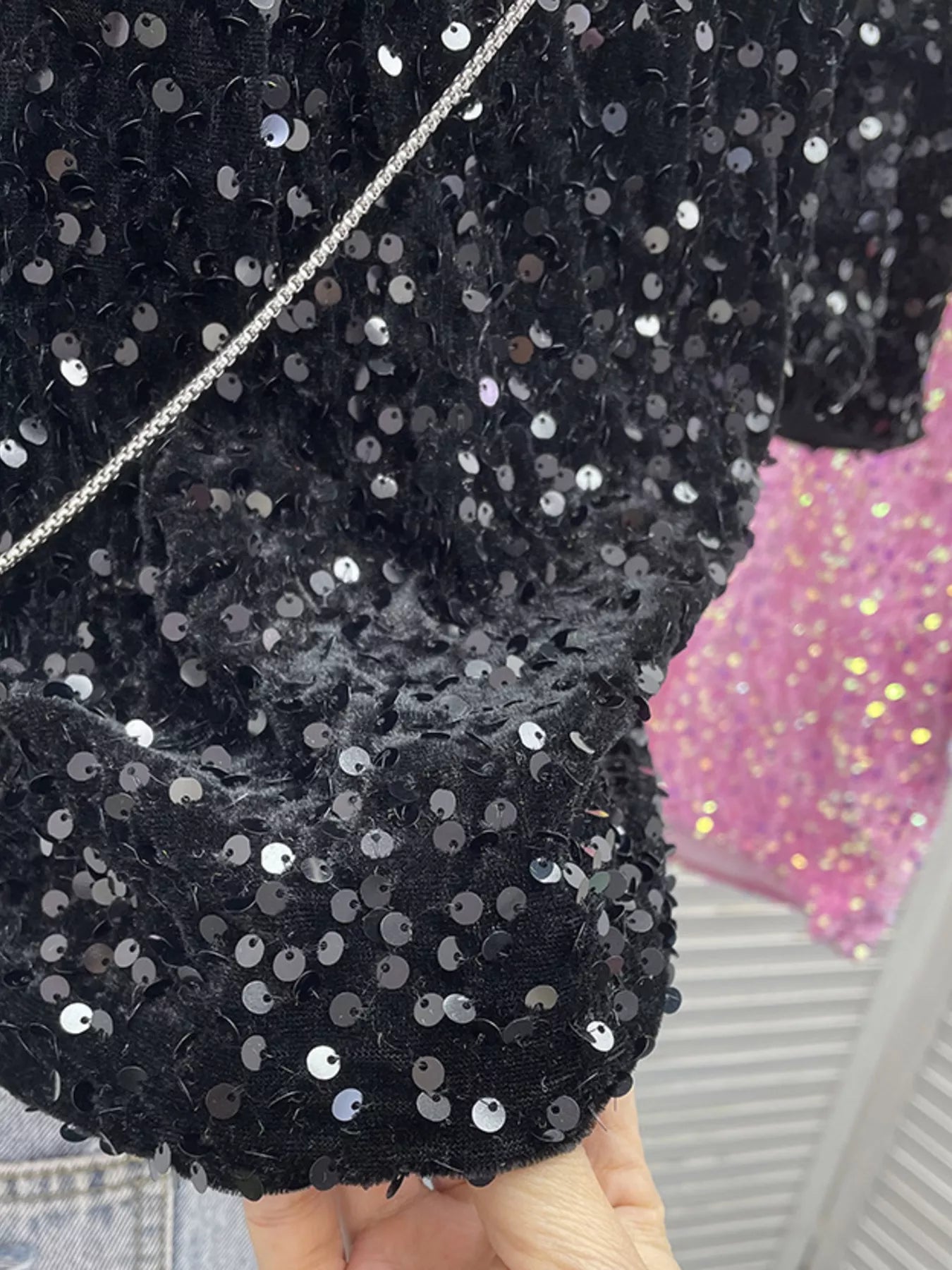 Sequin Short Sleeve T-Shirt