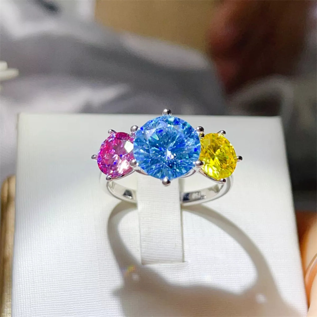 5 Carat Moissanite 925 Sterling Silver Ring