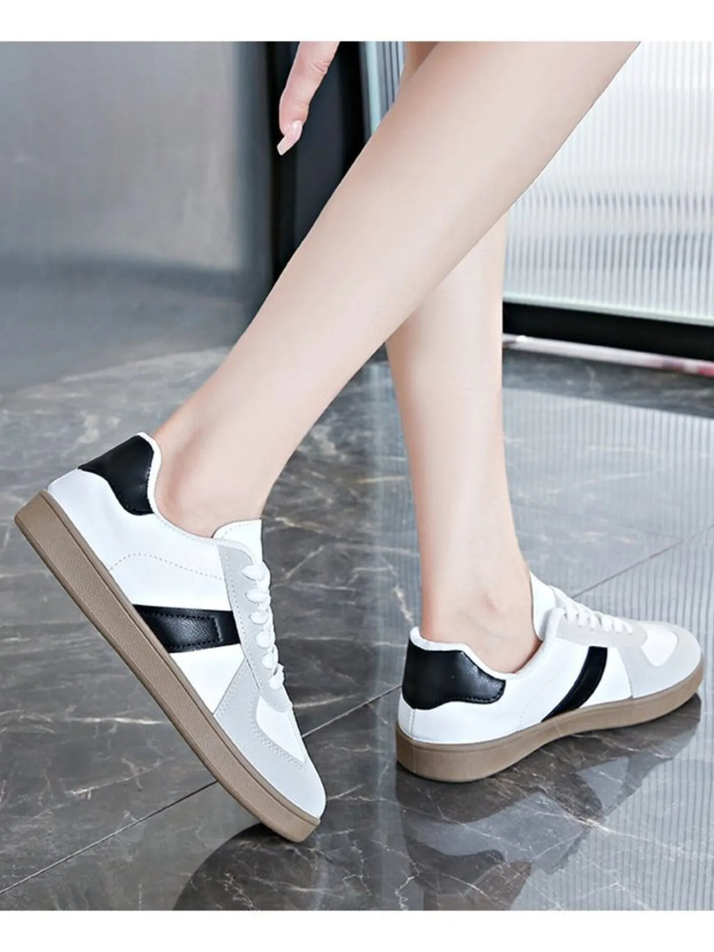 Stripe Lace Up Sneakers