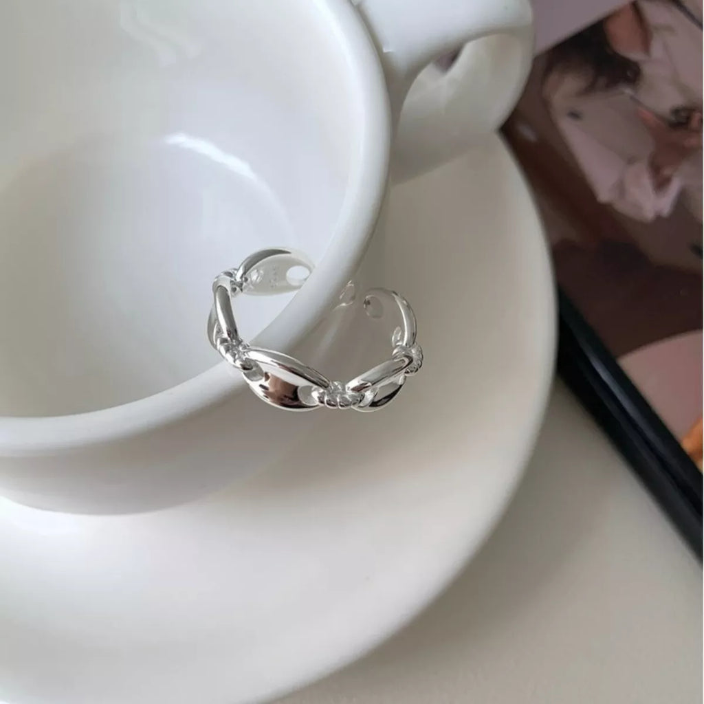 925 Sterling Silver Pig's Snout Ring