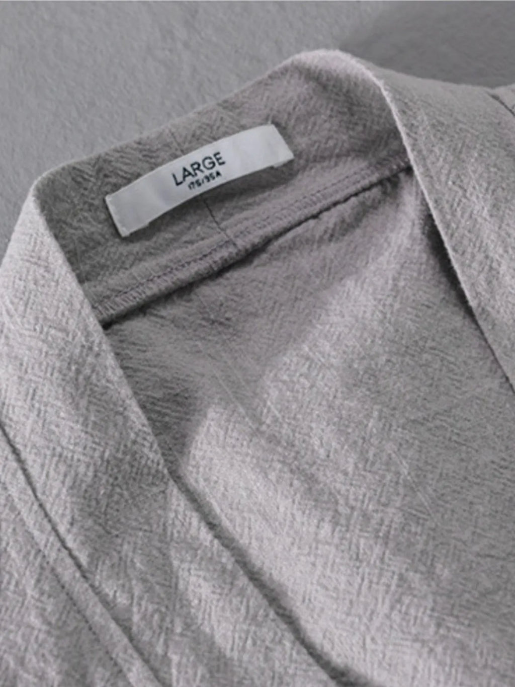 Men's Plus Size Casual Open Front Long Sleeve Top
