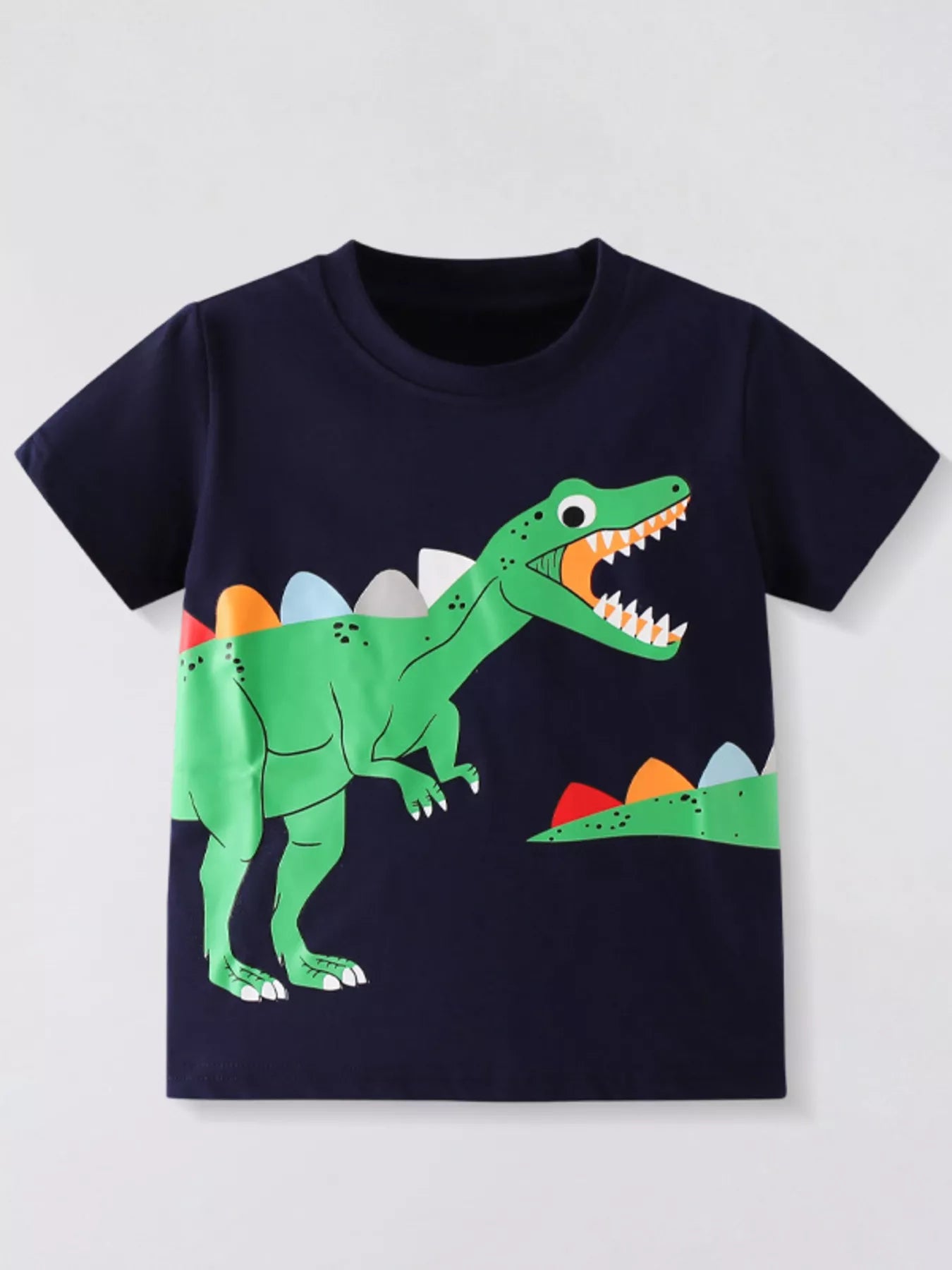 Children's Dinosaur Graphic Short Sleeve T-Shirt