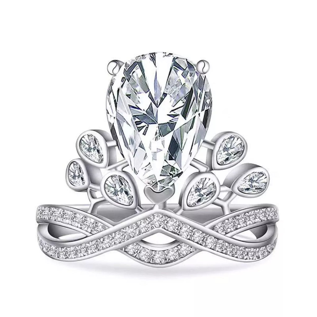 2 Carat Moissanite 925 Sterling Silver Ring