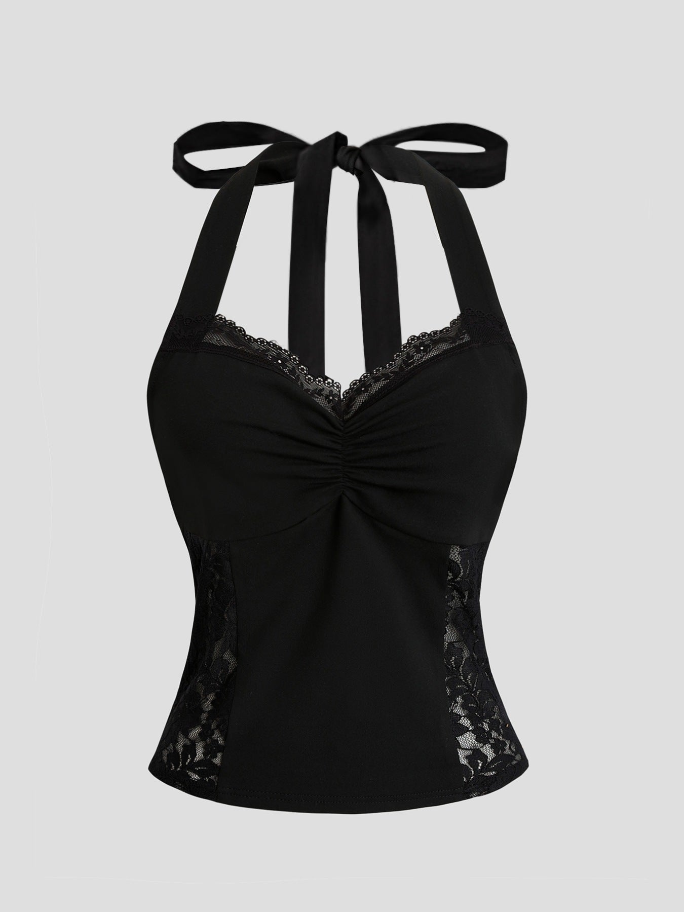 Lace Halter Neck Cami