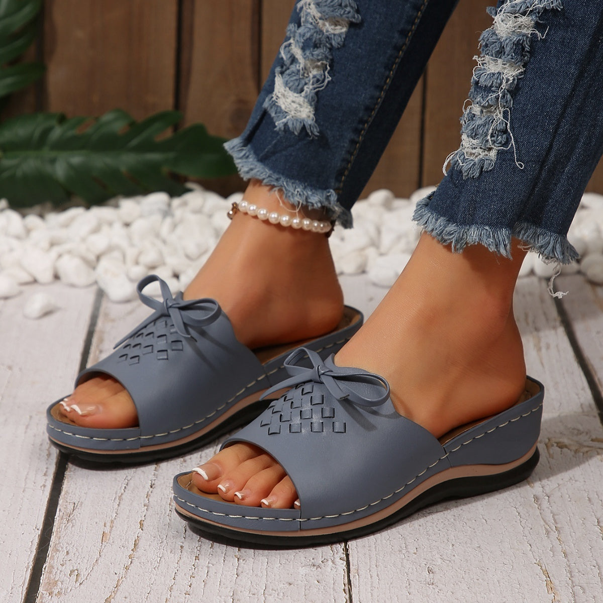 Open Toe Wedge Sandals