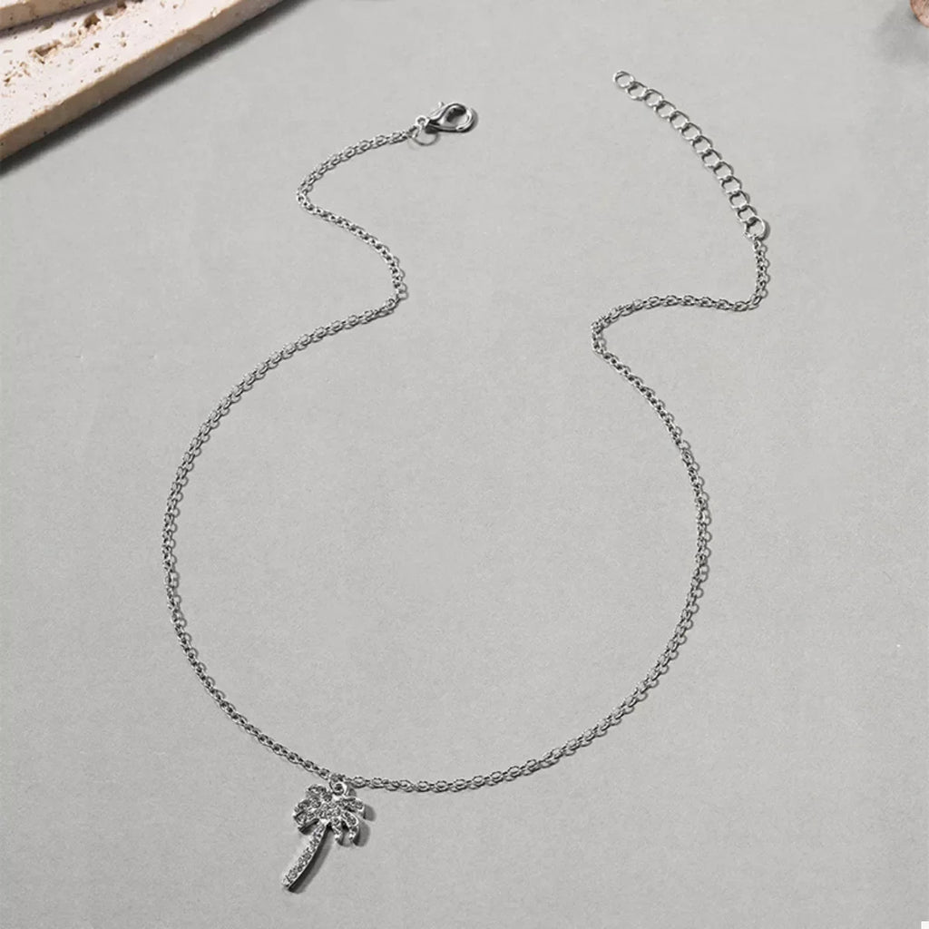 Palm Tree Pendant Necklace