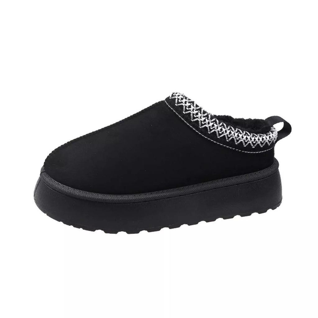 Round Toe Platform Slip-Ons