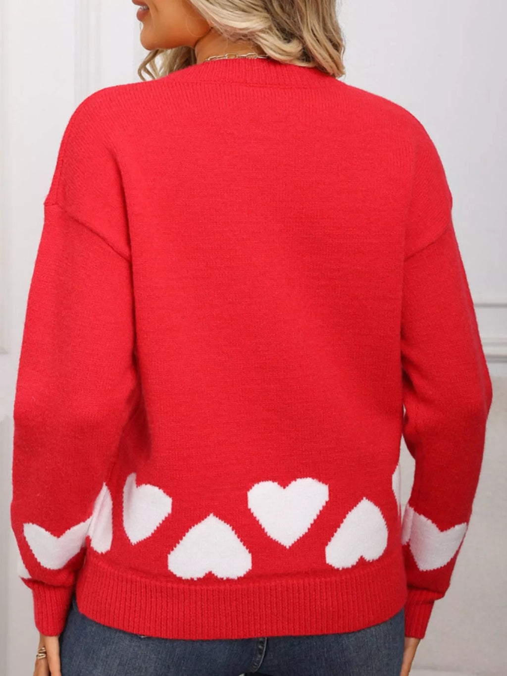 Valentine's Day Heart Crew Neck Sweater