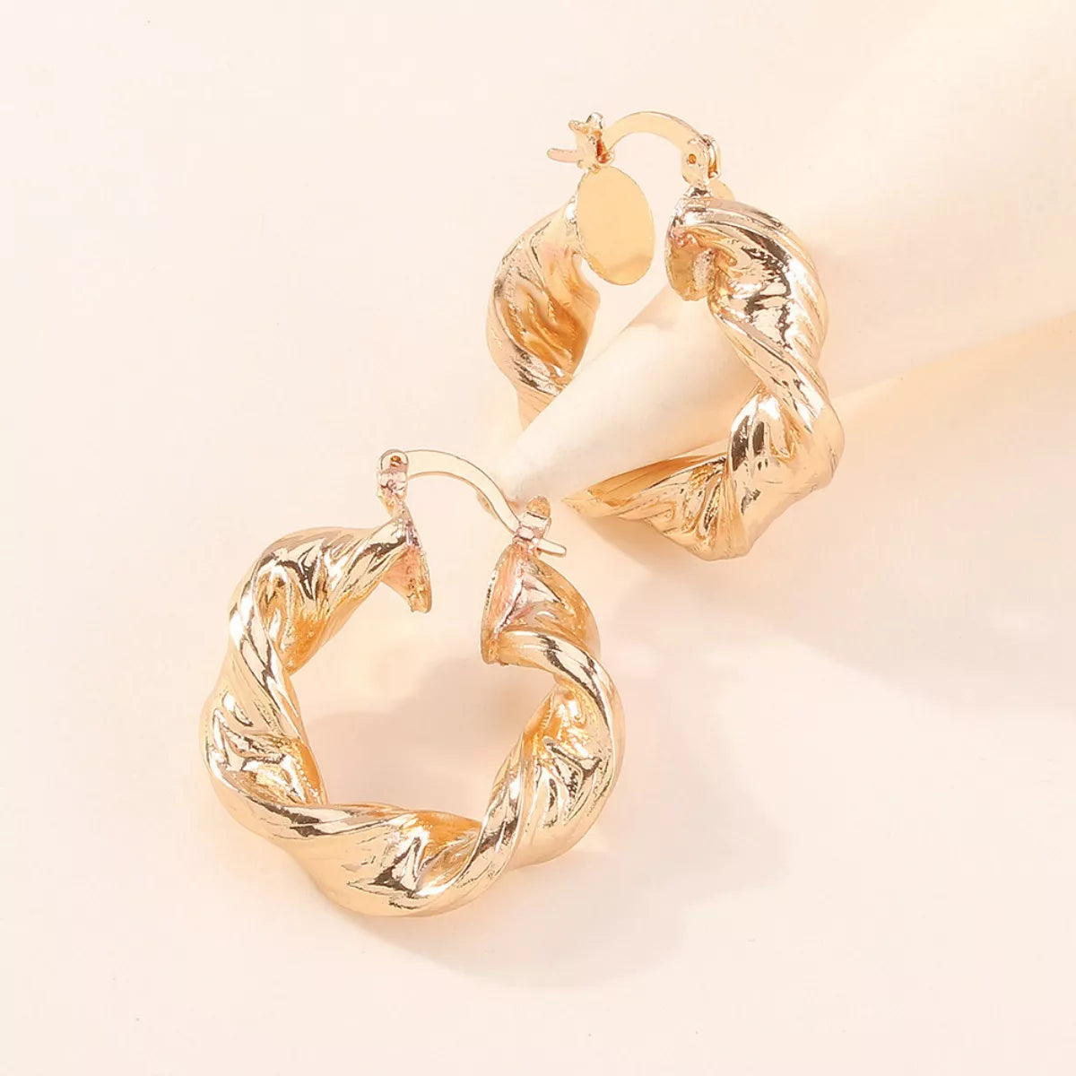 Textured Hoop Earrings