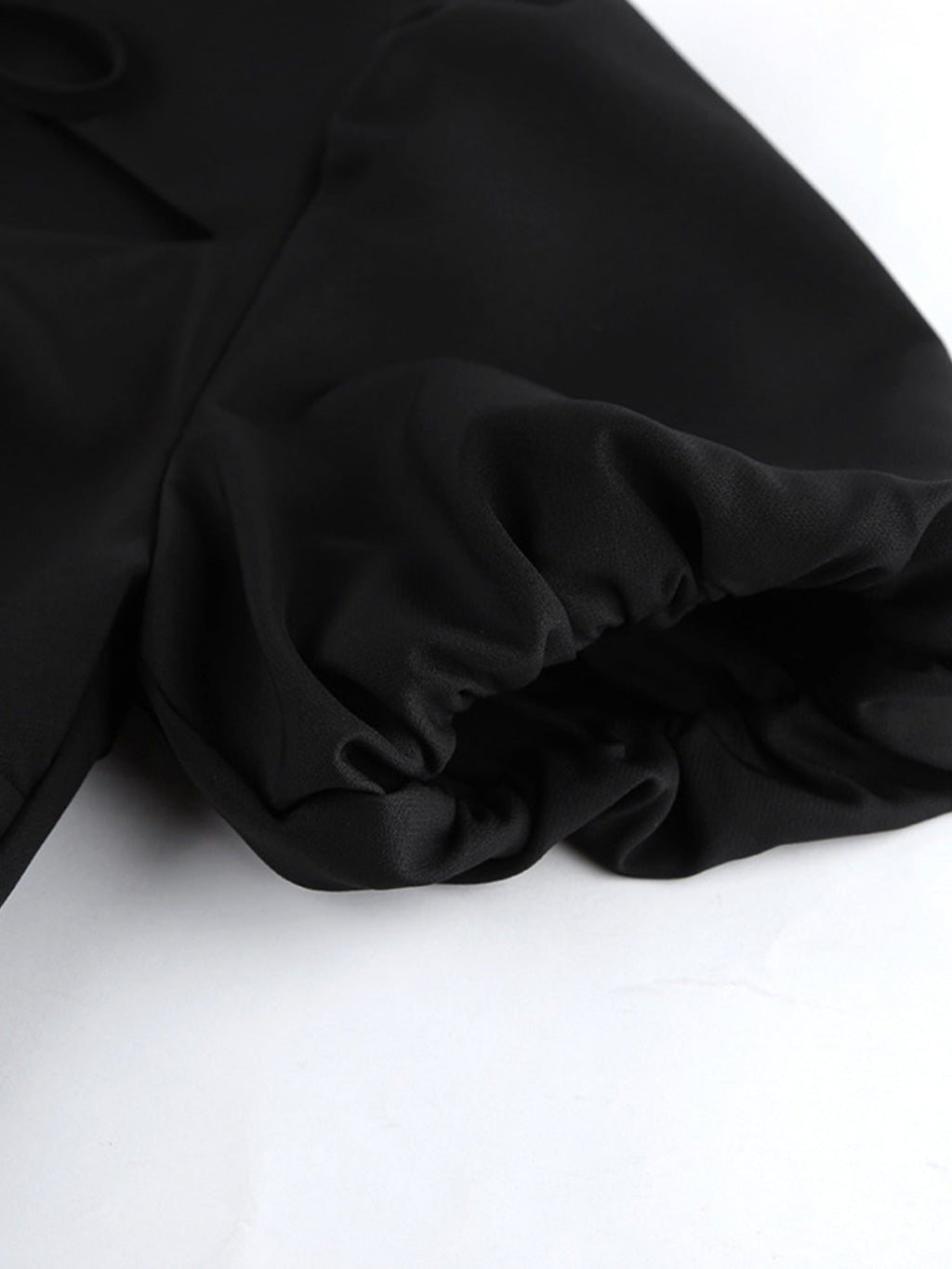 Cutout Front Puff Sleeve Dress