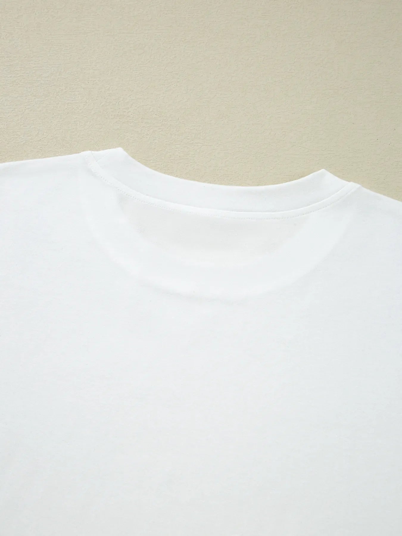 Lace Long Sleeve Insert Drop Shoulder Tee