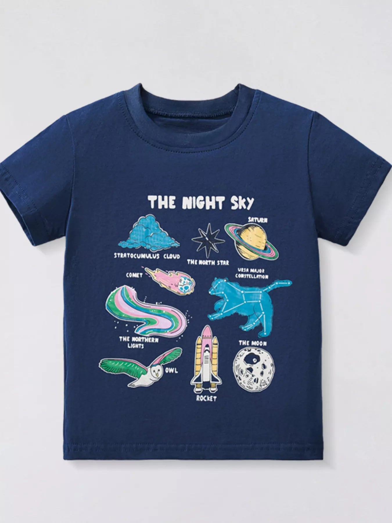 Children's Graphic Round Neck T-Shirt