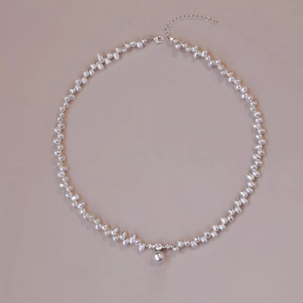 Irregular Freshwater Pearl Pendant Necklace