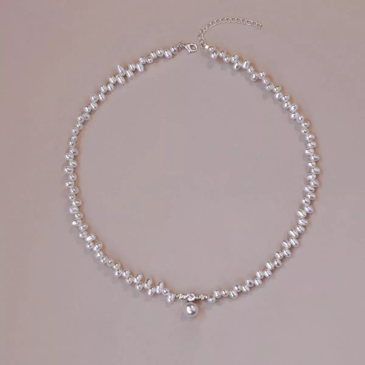 Irregular Freshwater Pearl Pendant Necklace