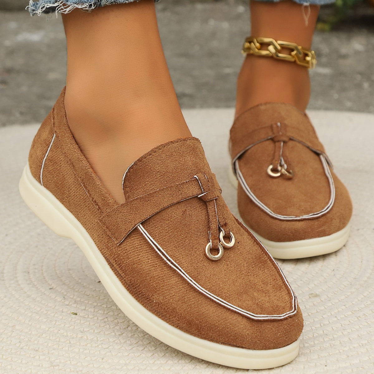 Casual Round Toe Slip-Ons