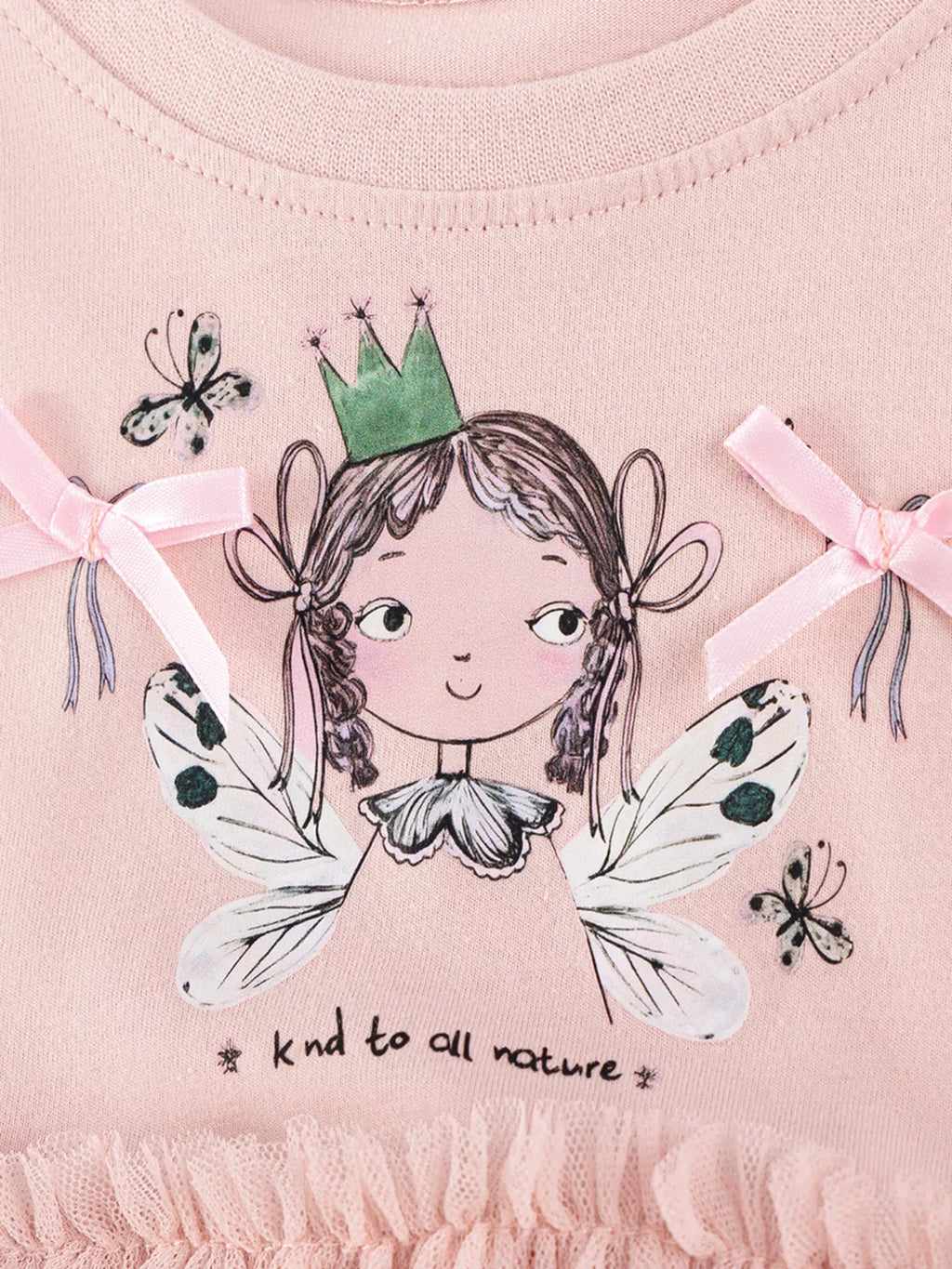 Children's Short Sleeve Tulle Layered Dress
