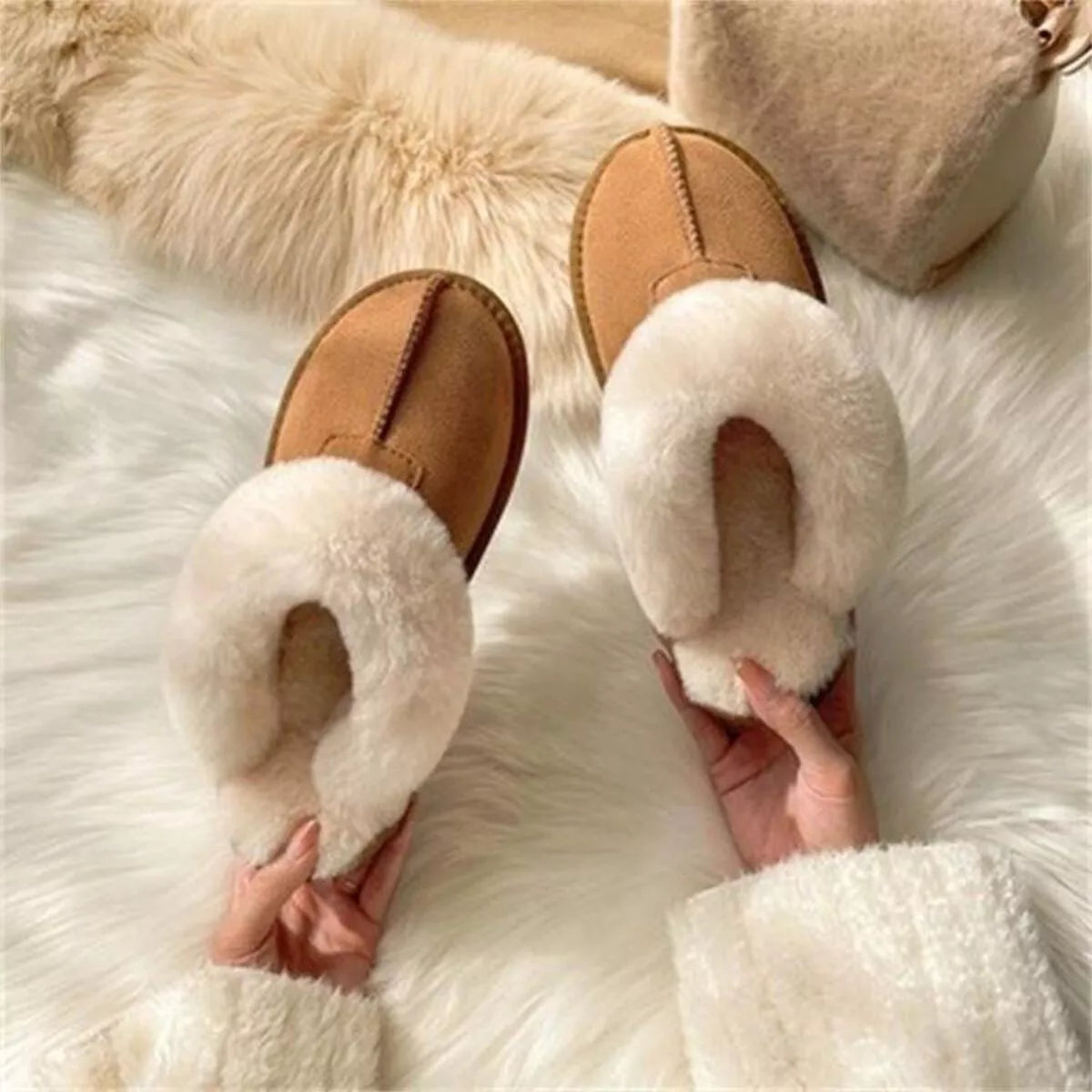 Cozy Plush-Lined Slippers
