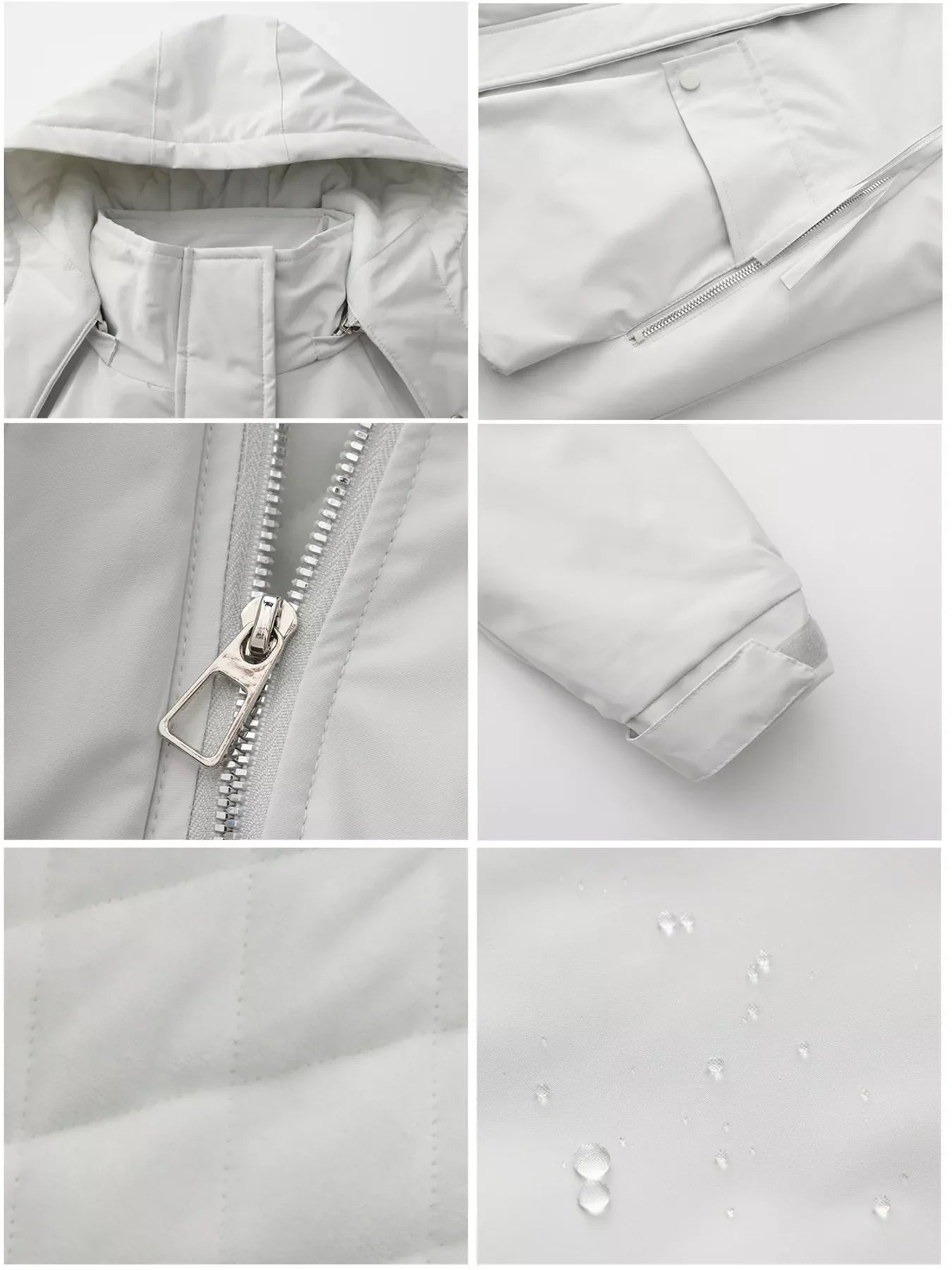 Full Size Zip Up Hooded Parka Outerwear Plus Size