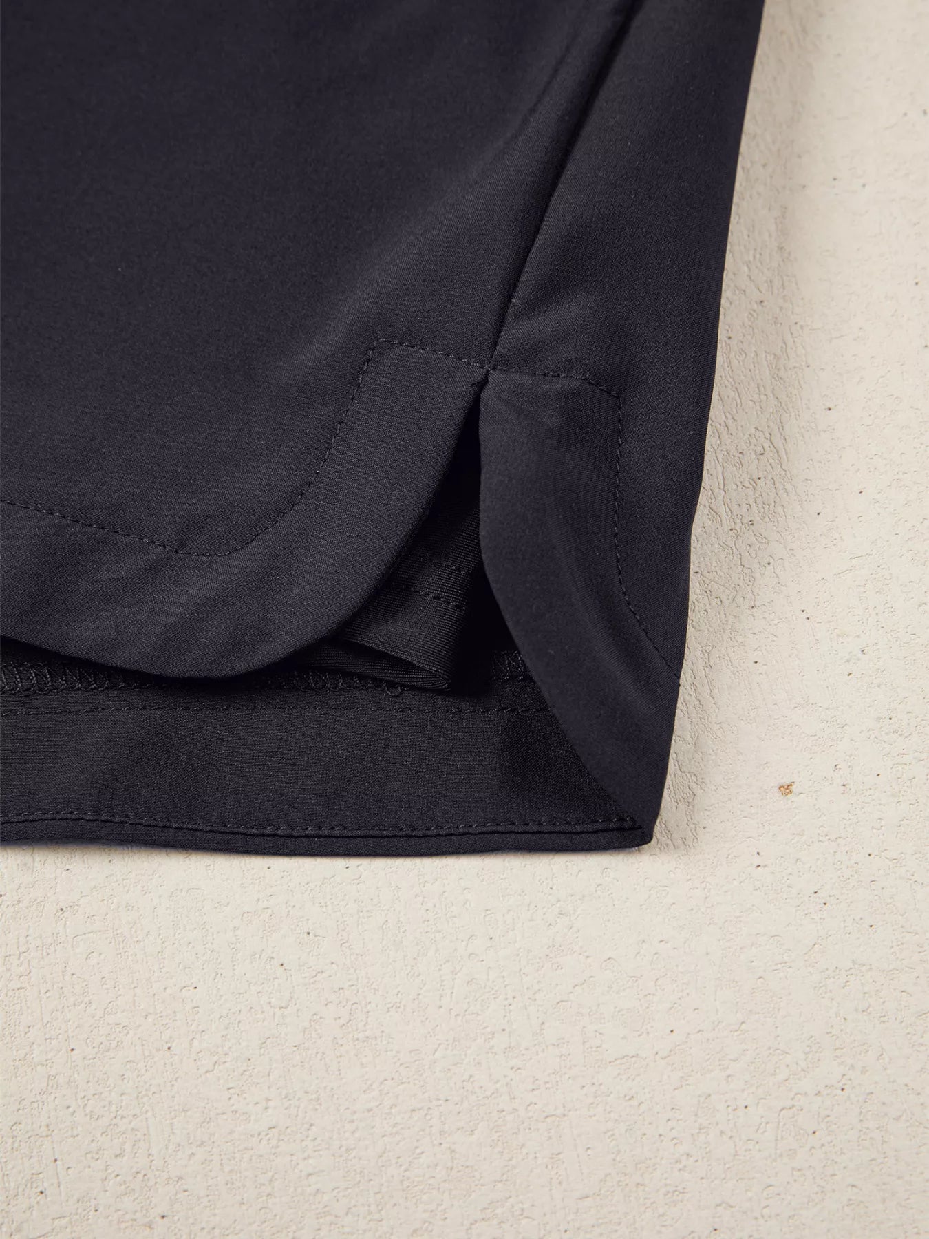 Solid Color Ribbed Patchwork High Waist Athletic Shorts