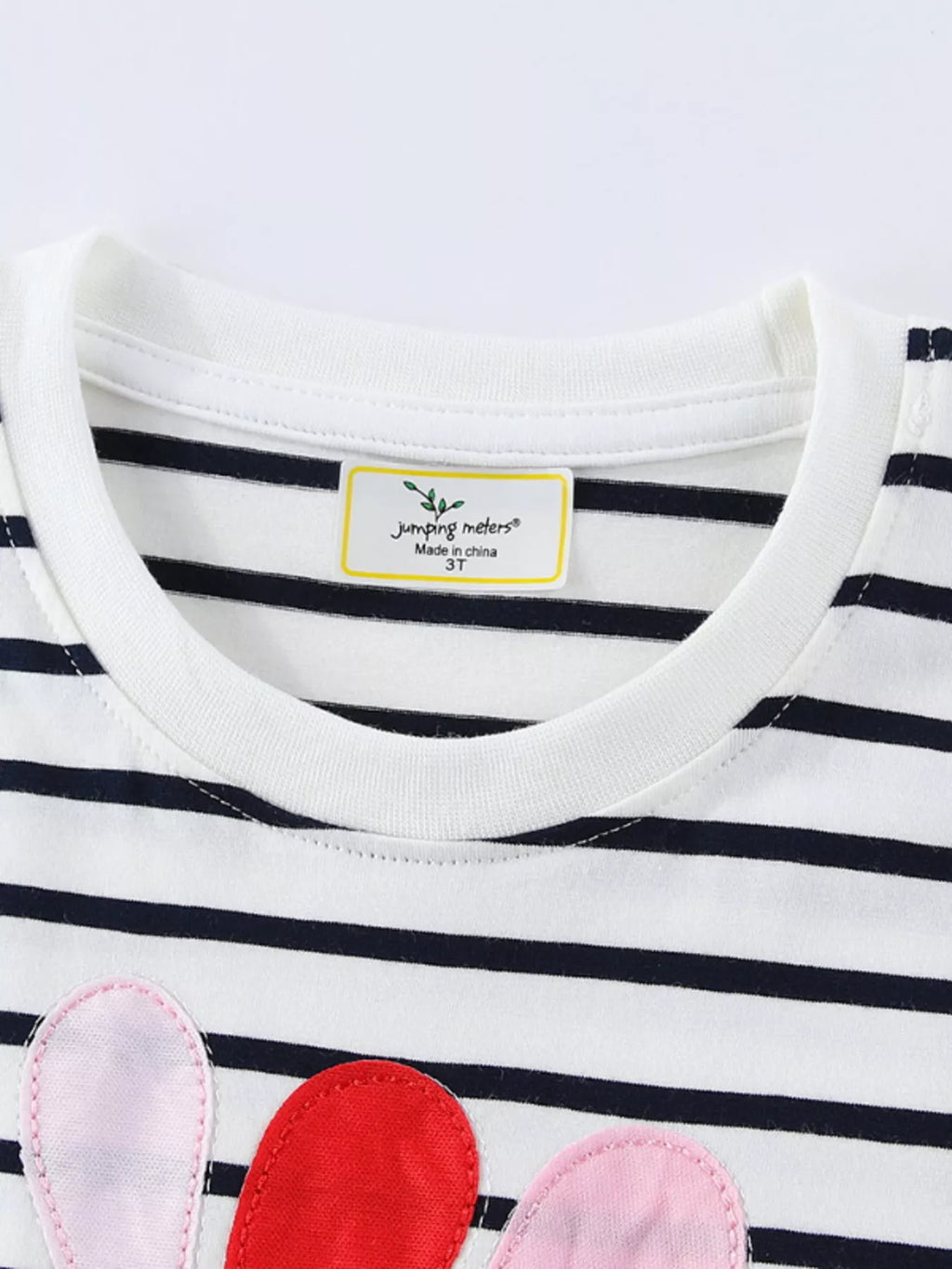 Children's Striped Flower Casual Dress