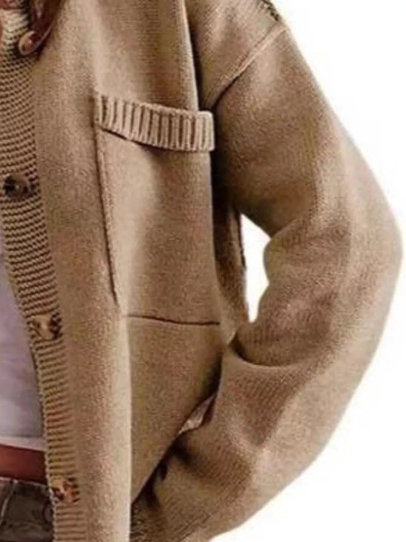 Casual Knit Button-Down Cardigan
