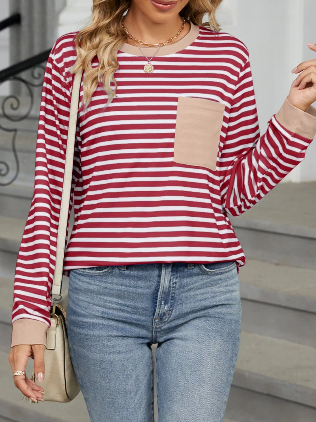 Striped Long Sleeve T-Shirt