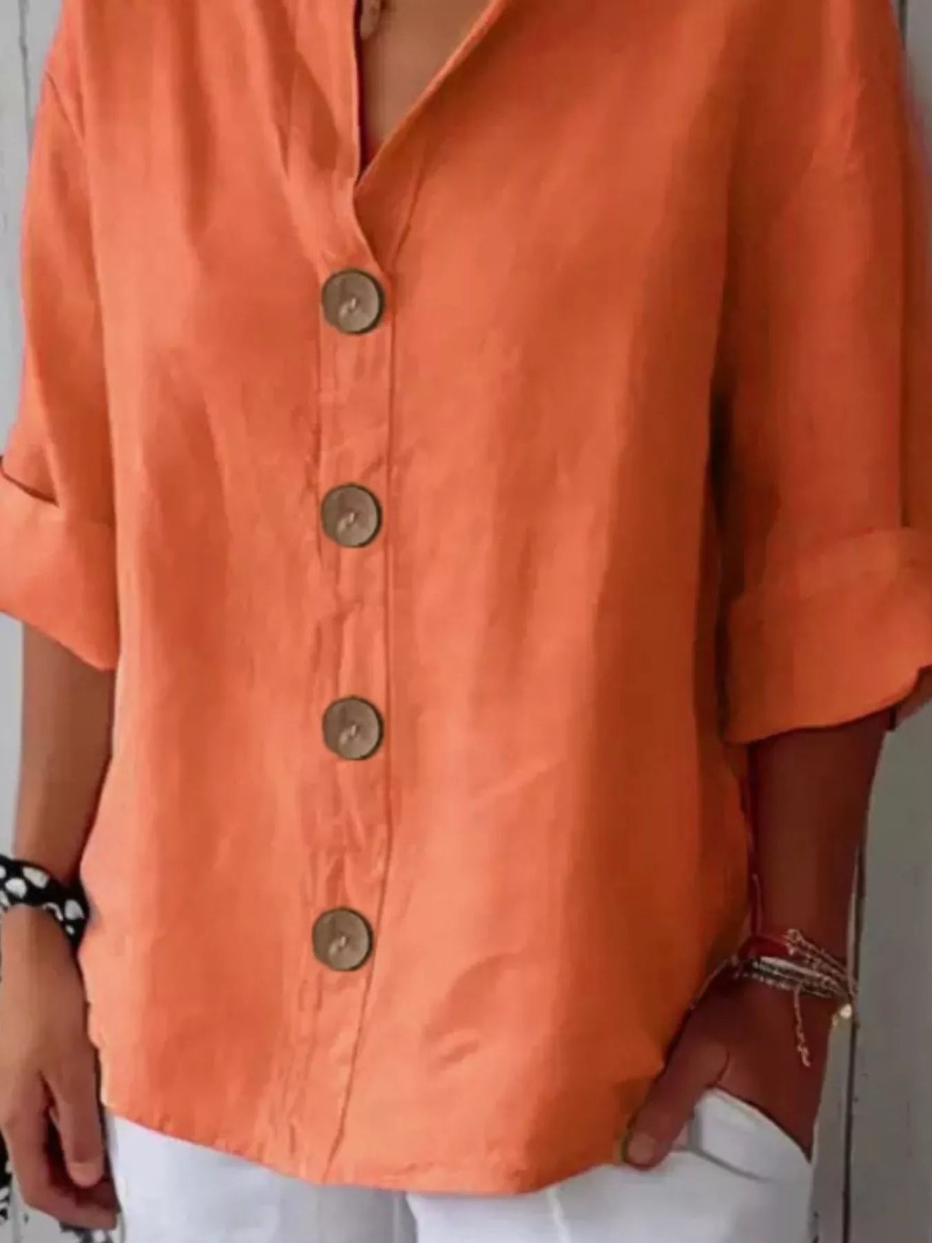 Casual Loose Button-Down Shirt