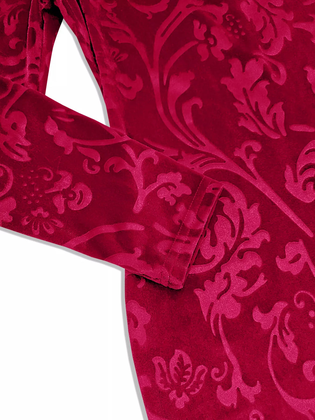 Velvet Floral Bodycon Mini Dress