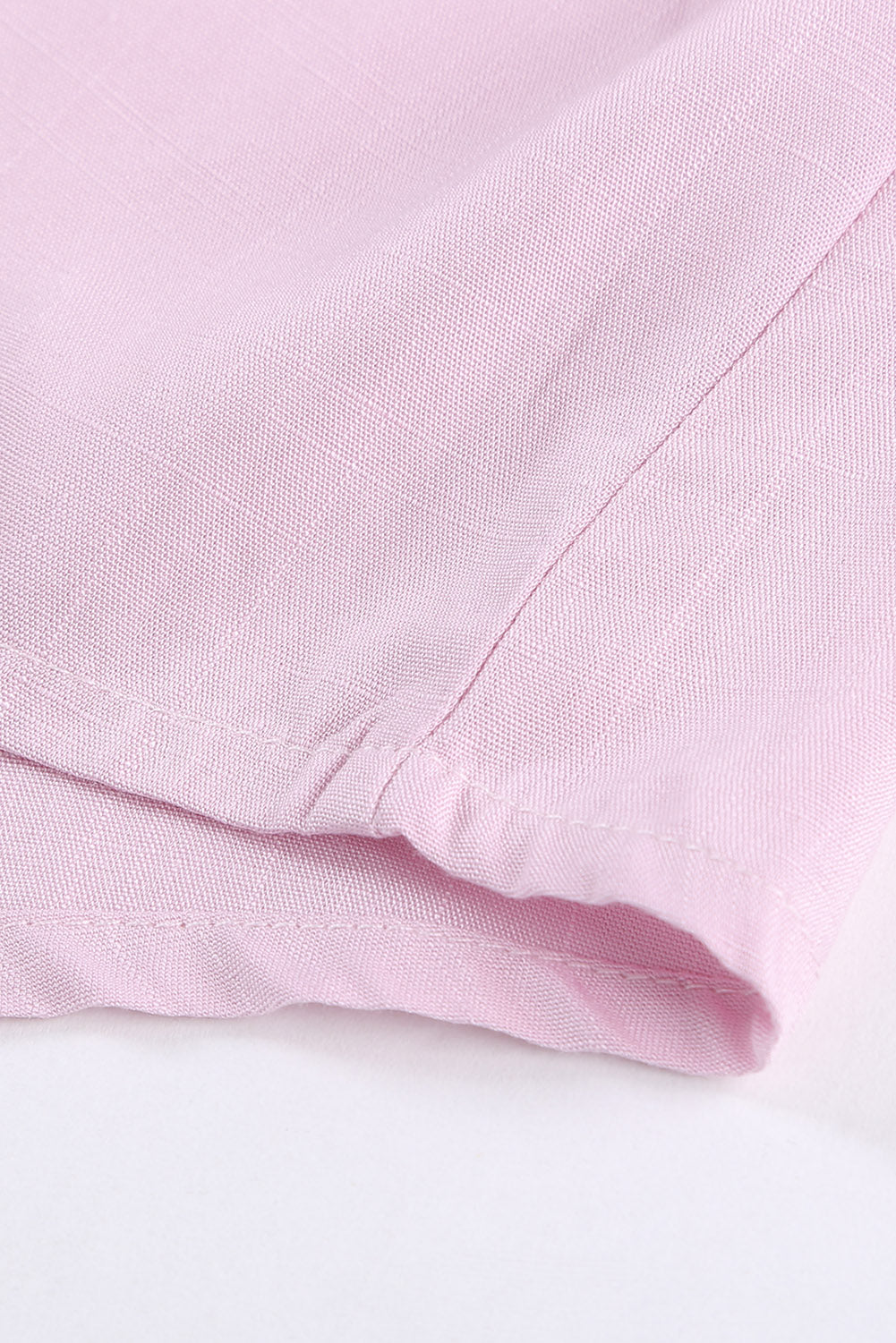 Pink Hollow-out Tank Top