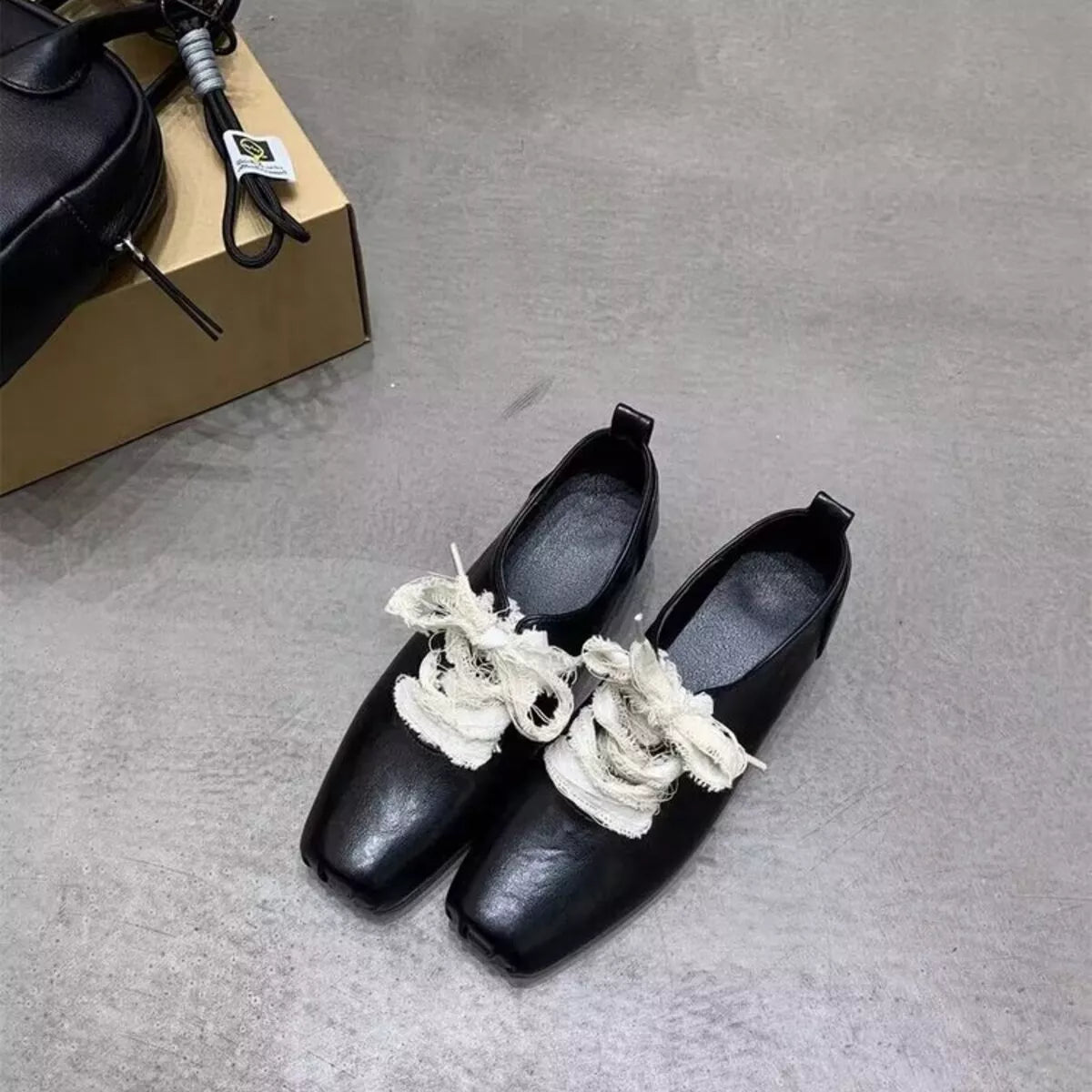 Square Toe Block Heels Pumps