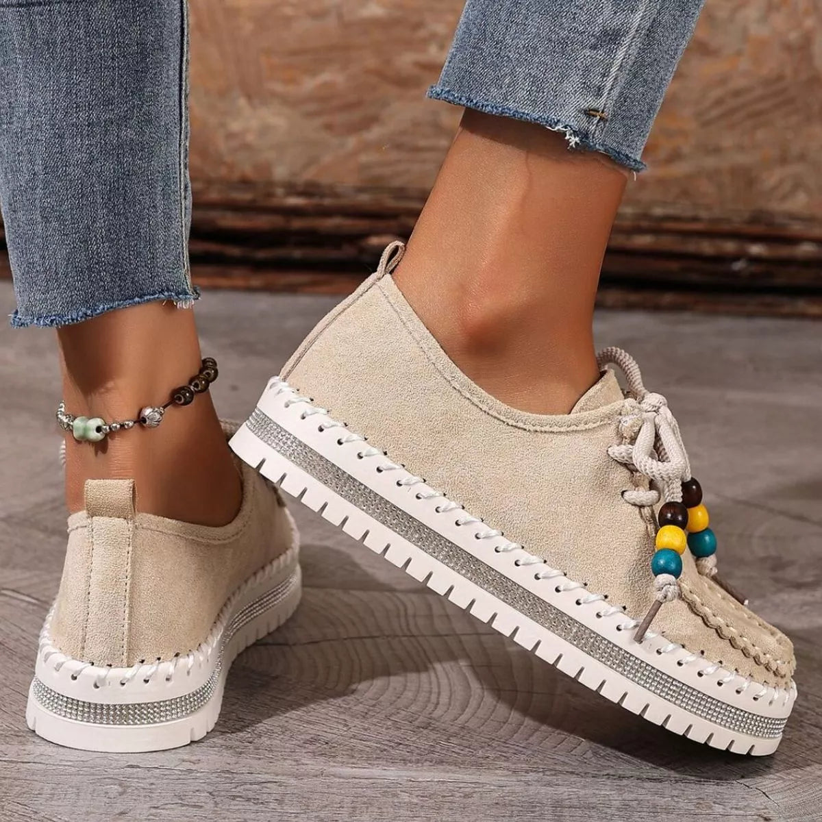 Round Toe Platform Loafers