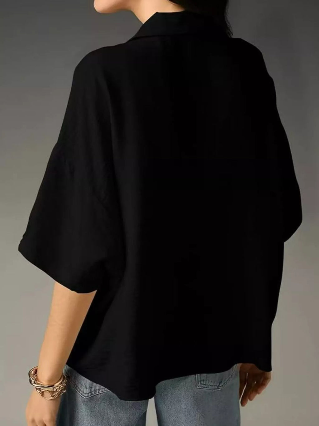 Relaxed Fit Half Sleeve Blouse