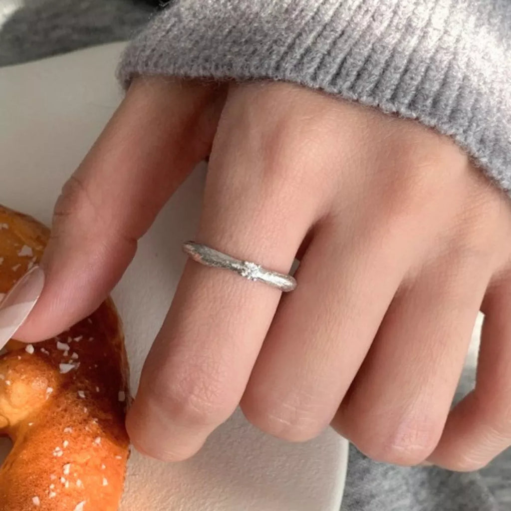 925 Sterling Silver Zircon Ring