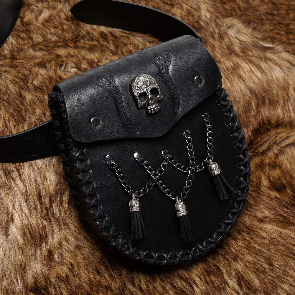 Medieval Faux Leather Belt Coin Pouch