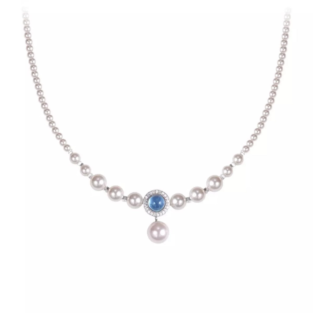 925 Sterling Silver Pearl Necklace