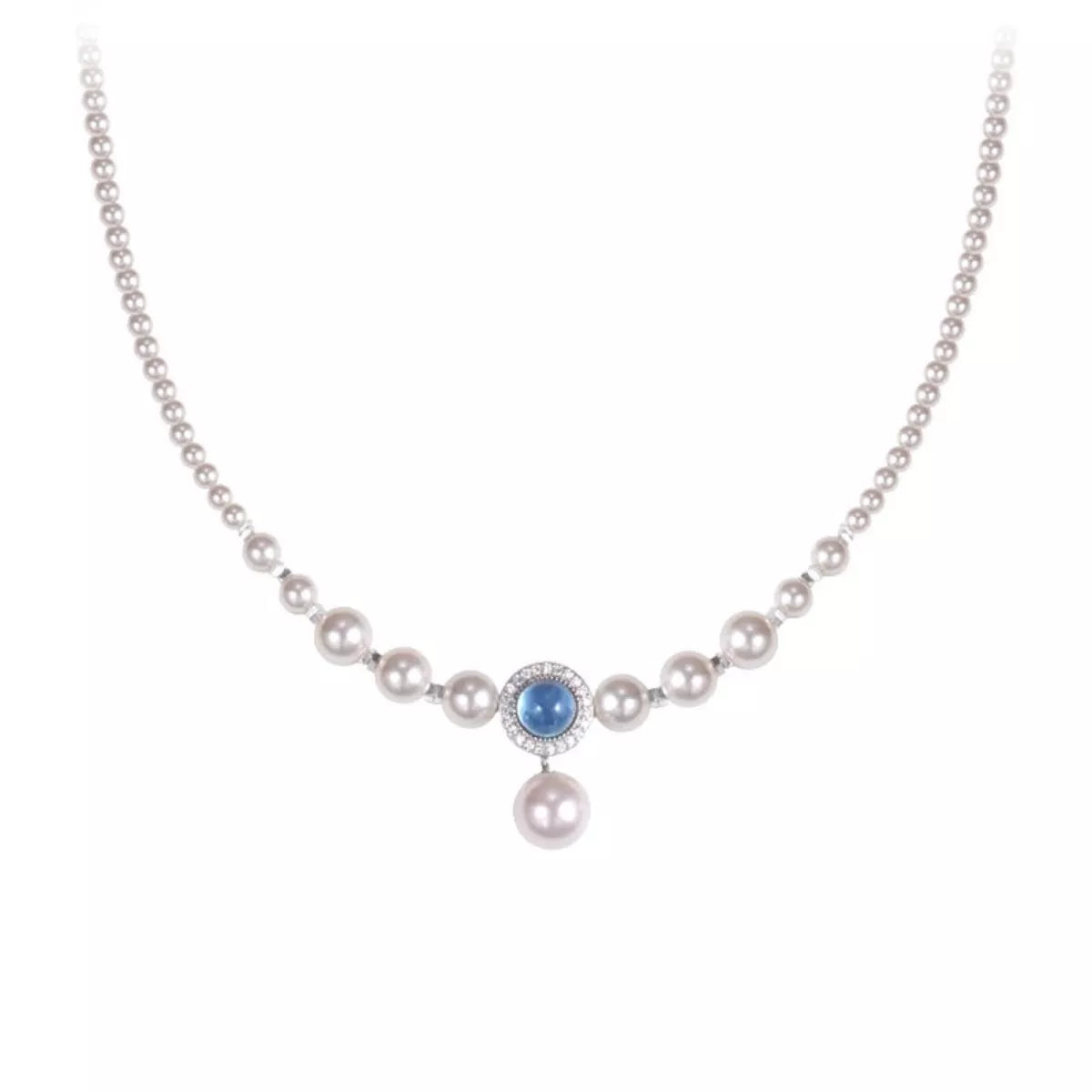 925 Sterling Silver Pearl Necklace